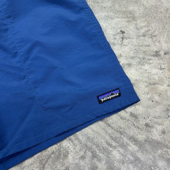 Patagonia Baggies Swim Trunks Mens XXL 2XL Blue Drawstring Mesh Lined Logo - Picture 2 of 9